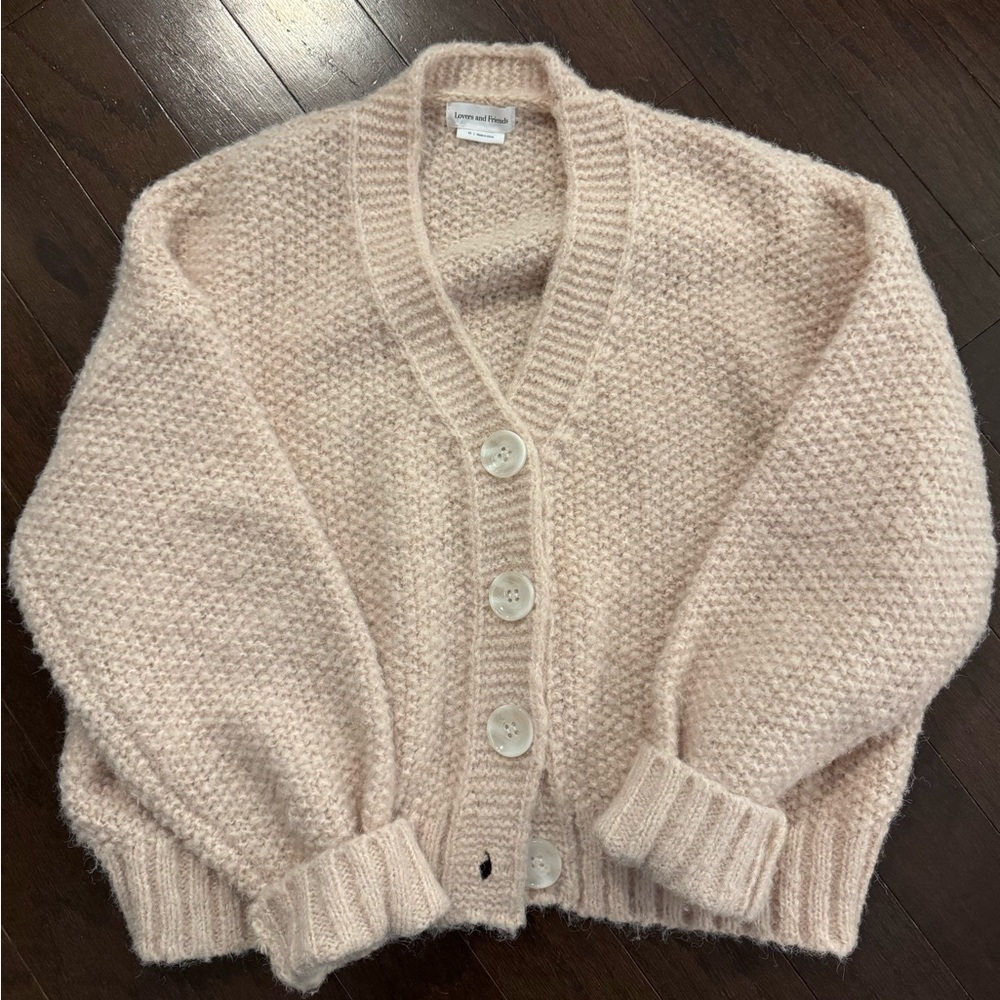 Lovers and Friends Cream Chunky Oversized Cardigan